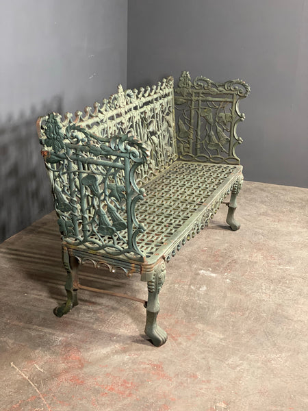 Large 20th Century Cast Iron Garden Bench