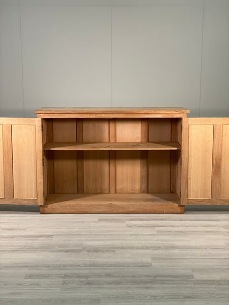 Large Antique Oak School Cupboard