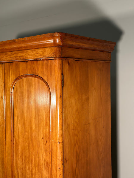 19th Century Fitted Pine Wardrobe