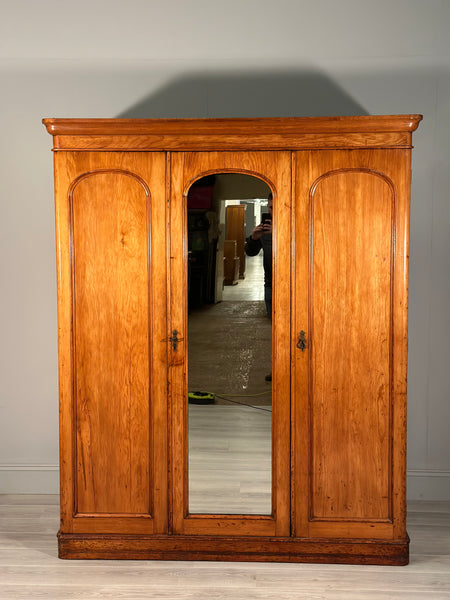 19th Century Fitted Pine Wardrobe
