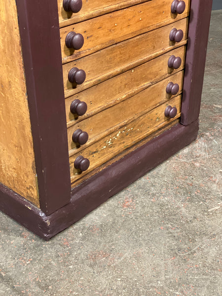 Victorian Wellington Pine Collectors Cabinet