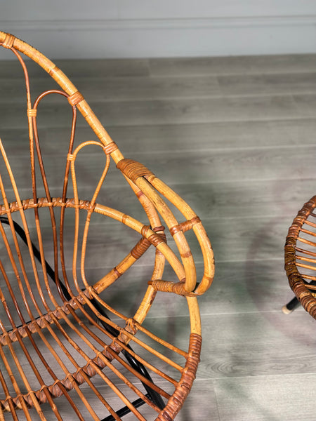 Vintage Italian Bamboo Chairs 1960’s