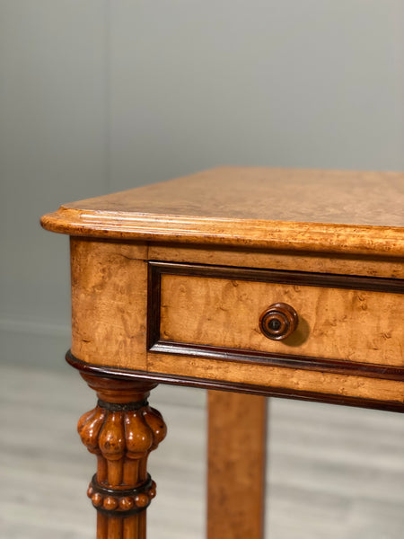 19th Century Birds Eye Maple Console Table