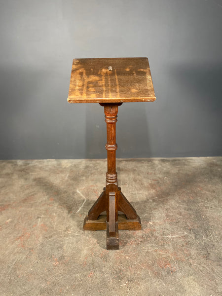 Late Victorian Large Oak Church Pedestal Lectern