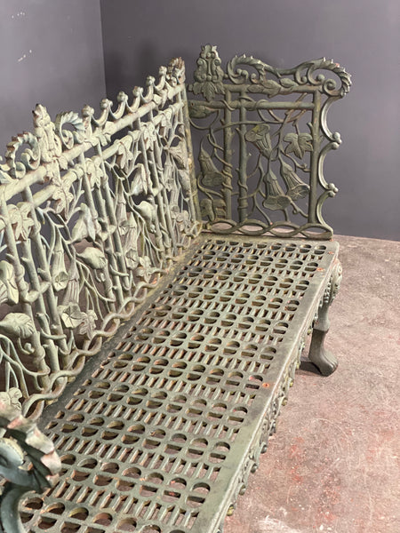 Large 20th Century Cast Iron Garden Bench