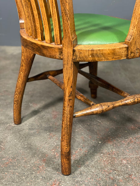 Antique Oak Captain’s Desk Chair