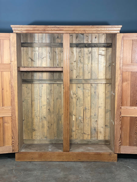 Pitch Pine Church Vestry Cupboard