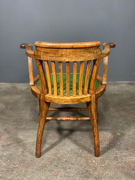 Antique Oak Captain’s Desk Chair