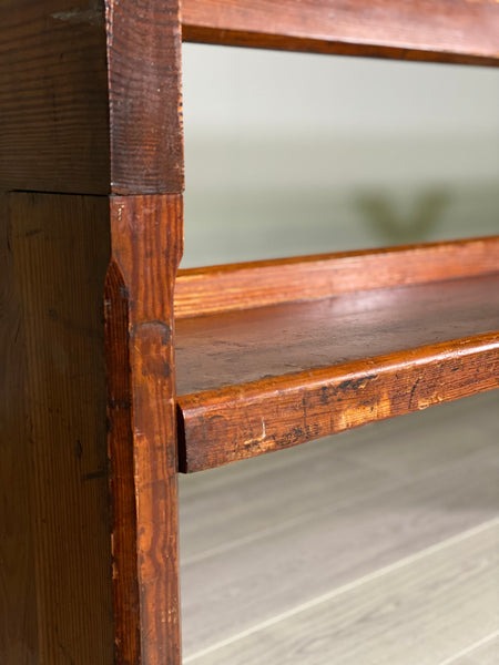 Antique Pitch Pine Church Pew