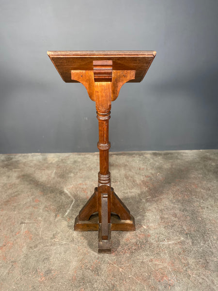 Late Victorian Large Oak Church Pedestal Lectern